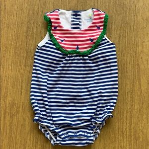 Florence Eiseman Baby girls knit romper Sz 9M